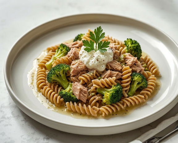 Proteïnepasta met tonijn
